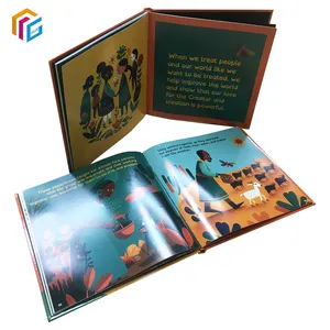 New Design Custom Print Hard Cover Kids Books Children Hardcover Book Printing Case Bound Booklet