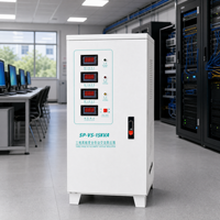 Stabilisateur de tension triphasé 380V 15kVA, régulateur automatique avec enroulement en cuivre de qualité et conception de refroidissement rapide