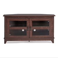 Moderner Bauernhaus Holz Ecke TV-Ständer mit Lagerung Universal Flach bildschirm TV-Rack für Wohnzimmer Schlafzimmer Hotel Verwendung