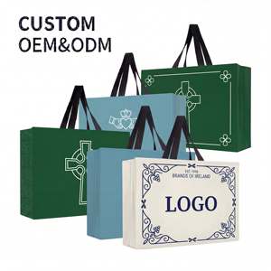 Bolsa de tela no tejida en oferta de fábrica, ecológica, laminada, con impresión a todo color, reutilizable, para compras. - Product Image 1