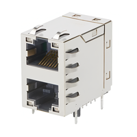 0845-2A1T-H5 0845-2A1T-H5-F Conector Ethernet de Doble Capa Apilado 2x1 RJ45