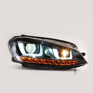 Faro LED lente DRL doppio fascio Bi-Xenon HID fari per VW <span class=keywords><strong>Golf</strong></span> 7 MK7 2013 <span class=keywords><strong>2014</strong></span> 2015 2016 2017 - Product Image 4