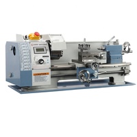 Tour à métaux horizontal miniature DIJIN WM210V 8x16, broche métallique 38 mm, moteur sans balais 0,85 kW, diamètre de rotation maximal 210 mm, homologué CE