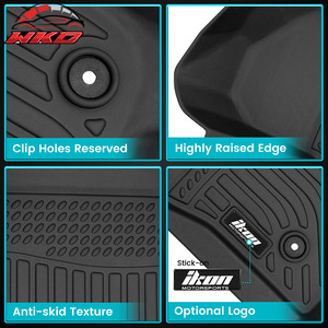 Tapis de sol compatibles avec Jeep Grand Cherokee 2011-2021/22 WK, tapis en TPE moulé 3D, tapis toutes saisons, imperméables - Product Image 3