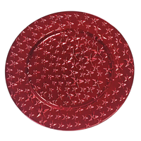 Assiettes de Présentation Modernes en Plastique PP de Luxe Durables Écologiques Jetables à Motifs Personnalisés pour Noël et Mariages