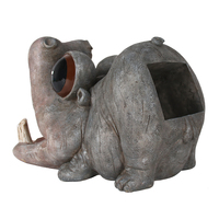 Vente en gros de décoration de jardin Décoration de jardin amusante Tuyau de descente d'hippopotame Décoration d'extension de gouttière Gardien de gouttière Bec de pluie étendu
