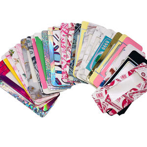 Logo stampato cartone colorato confezione cosmetica ciglia finte piccola scatola di carta con vetrina in Pvc - Product Image 1