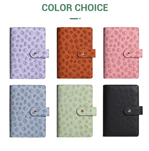 A6 portátil Macaron Pu cuero ahorro dinero organizador anillo carpeta cuaderno cubierta presupuesto carpeta planificador efectivo sobre encuadernación - Product Image 5
