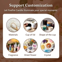Bougie en cire de soja parfumée en verre transparent simple et irrégulier pour la décoration de la maison et des mariages, pour les bars et l'ambiance du festival Diwali