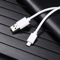 Kabel Charger HP V8 USB A Male ke Micro USB 2.0 2.4A Pengisian Cepat Data 30cm 50cm 1m 1.5m 2m