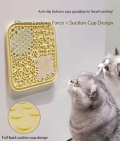 Tapis de léchage pour chien en silicone, forme carrée, tapis d'alimentation lente, grande taille pour petits animaux
