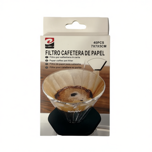 Filtro de Café Desechable Tipo Cono, Duradero y Práctico, 12/U 7*7*5CM, para Cafetera - Product Image 2