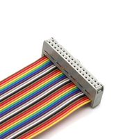 Hochwertige benutzer definierte 2,54 Flach kabel Regenbogen kabel 3 Ampere 500V AC Farb leitung Draht verbindungs leitung für den Heimgebrauch