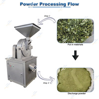 Moulin Broyeur Commercial pour la Fabrication de Poudre d'Herbes, Fleurs Sèches, Feuilles de Matcha, Manioc, Moringa et Feuilles de Thé
