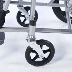 Que vous bénéficiiez de nombreuses bénédiction : Fauteuil roulant manuel avec pneu plein de 16 pouces, roue intégrée en acier à haute teneur en carbone pour personnes âgées et handicapées - Product Image 1