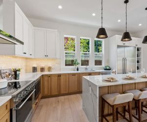 Custom Japanese Modular Kitchen <b>Cabinet</b> Modern Design Wooden Lacquer Finish Beige Color Apartment Dining Wine Cellar Hospital - Product Image 1