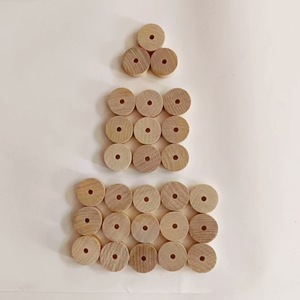 Mẫu miễn phí bán buôn bé Montessori gỗ Đồ chơi loạt các kích thước Chất lượng cao chỉ đạo bánh xe bằng gỗ cho Diy Craft dự án và đồ chơi - Product Image 3