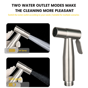 Grifo de bidé de acero inoxidable de diseño moderno 2026 con un solo manillar, agua fría y caliente, control de flujo tipo pistola, multifunción para baño, 3 años de garantía - Product Image 5