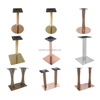 Base de table ronde rectangulaire stable multifonctionnelle Pieds de table en acier inoxydable Installation facile Base de table basse de restaurant