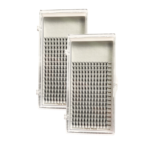 Extensiones de Pestañas 5D de Marca Privada, 12 Líneas, Brillantes en la Oscuridad, Base Puntiaguda, Fáciles de Usar, Fibra PBT Coreana, Hechas a Mano, Curvatura C, D, L, M - Product Image 5