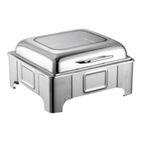 Edelstahl-Sichtbuffet-Ofen, quadratisches Chafing-Dish-Set mit Sichtfenster, professionelle Küchenausstattung für Restaurants