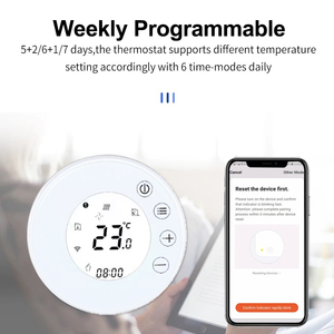 Termostatos Inteligentes RKHK con Pantalla Táctil para Calderas de Gas y Calentadores de Agua, con Función WiFi, Termostato Inteligente WiFi - Product Image 3