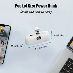 Batterie externe portable mini capsule HYTO OEM 5000mAh 5V2A - Product Image 3