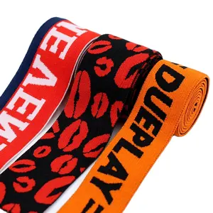 Wholesale custom elastic band underwear jacquard webbing for men boxer elastic