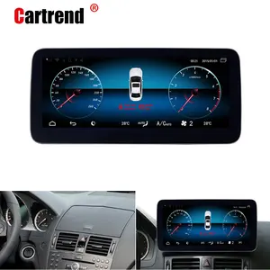 W204 pantalla kopf einheit update c200 10,25 touch screen display c300 android 9.1 navigation radio 2010-2015