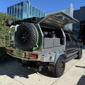 Aluminium Flat Plate Ute Canopy with <b>Tool</b> <b>Box</b> 4x4 Camper Pickup Truck Canopy - Product Image 1