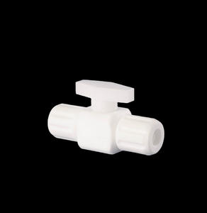 プラスチックModlingタイプ<span class=keywords><strong>MSK</strong></span> PVDFマニュアルPTFEボールバルブ化学抵抗3ウェイバルブ - Product Image 2