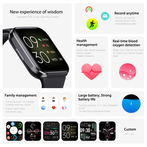 Reloj Inteligente Q23 de 44 mm, Pantalla Cuadrada de 1.69 Pulgadas, Monitor de Actividad Física con Pantalla Táctil Completa, Reloj Inteligente Deportivo Impermeable - Product Image 4