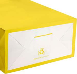 Sac en papier kraft de conception populaire SenAng07 pour le shopping, sacs en papier à poignée plate - Product Image 5