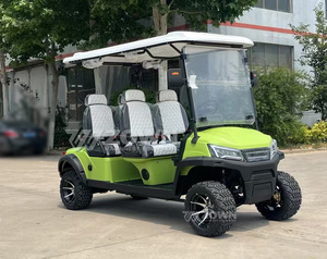 Carrito de Golf Eléctrico Ecológico de Bajo Ruido con 4 Ruedas para Recorridos Turísticos en Áreas Panorámicas, Comunidades y Campus - Product Image 4