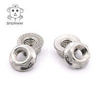 Meilleur prix SUS304 Hex Lock Din6923 M8 ANSI B18 2 têtes de soudage auto-verrouillage hexagone Din 6923 écrou à bride
