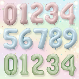 Globos <span class=keywords><strong>de</strong></span> Aluminio Digitales Azul Bebé/Rosa/Verde, Decoración <span class=keywords><strong>de</strong></span> <span class=keywords><strong>Fiesta</strong></span> al por Mayor, 1 Pieza, 40 Globos Digitales para Fiestas <span class=keywords><strong>de</strong></span> Cumpleaños <span class=keywords><strong>de</strong></span> Bebés - Product Image 1