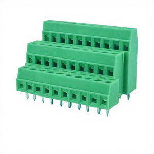KF128A3-5.0 2Pole Brass/Copper Screw <b>Terminal</b> Block Nickel Plated PCB Panel Mount 300V/20A - Product Image 1