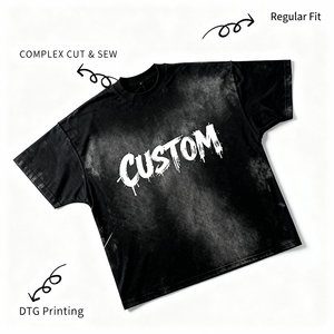 Camiseta Personalizada para Hombre, Retro, Tejida, 100% Algodón, 305gsm, Ecológica, Transpirable, de Secado Rápido, Manga Corta, Cuello Redondo, Corte Regular - Product Image 2