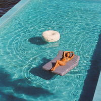 Chaise longue gonflable double pour piscine, fauteuil de piscine, chaise longue de soleil, canapé gonflable pour piscine, jardin, lit gonflable dans l'eau