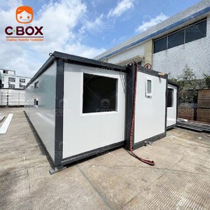 บ้านพักตู้คอนเทนเนอร์แบบพับได้ Cbox Luxury Double Wing 4 ห้องนอน บ้านสำเร็จรูปเคลื่อนย้ายได้ ขยายได้ - Product Image 3