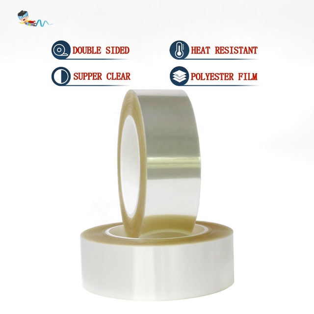 High Temperature Heat Resistant Ultra Clear Polyester PET Film High Bonging Acrylic Adhesive Touch Screen Double Sided OCA Tape