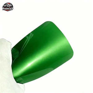 Film NIKO PET vert pomme pour voiture, vinyle adhésif 7,5 mil d'épaisseur, garantie 5 ans, rouleau complet, autocollants pour carrosserie - Product Image 2
