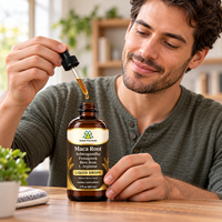 Gouttes liquides de racine de Maca avec Ashwagandha, Fenugrec, Racine de Betterave et L-Arginine, multivitamine liquide pour femmes et hommes