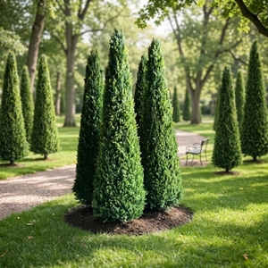 Sapins et cyprès coniques artificiels pour intérieur et <span class=keywords><strong>extérieur</strong></span>, décorations de mariage, <span class=keywords><strong>aménagement</strong></span> paysager, fausses plantes vertes, sites touristiques, hôtels, résistants aux UV - Product Image 2