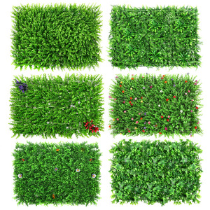 Paneles de Pared de Plantas Artificiales de 10 cm de Altura, Simulación de Vegetación Plástica, Decoración de Exterior, Follaje Artificial Perenne - Product Image 1