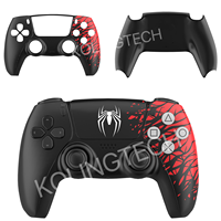 Coque avant et arrière pour manette PS5, remplacement DIY, coque personnalisée, motif araignée, plaque frontale pour manette PS5