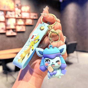 Llavero de Eevee <span class=keywords><strong>y</strong></span> sus <span class=keywords><strong>amigos</strong></span>, 6 estilos, colgante de PVC Kawaii para bolso de <span class=keywords><strong>anime</strong></span> Pocket Monster, para niños - Product Image 6