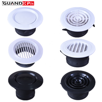 Grille de ventilation ronde à lamelles pour retour d'air intérieur, diffuseur à lamelles inclinées à 45 degrés, grille de ventilation de plafond pour CVC