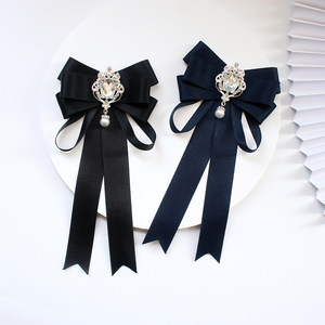Luxury Wedding Day Bigger Size Rhinestone <strong>Bow</strong> <strong>Ties</strong> for Women <strong>Black</strong> <strong>Red</strong> <strong>Bow</strong> Satin Plaid Wedding <strong>Tie</strong> - Product Image 1