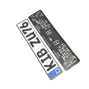Support de plaque d'immatriculation de voiture européenne personnalisé, support de plaque d'immatriculation de voiture en plastique, support de plaque d'immatriculation de voiture en gros - Product Image 6